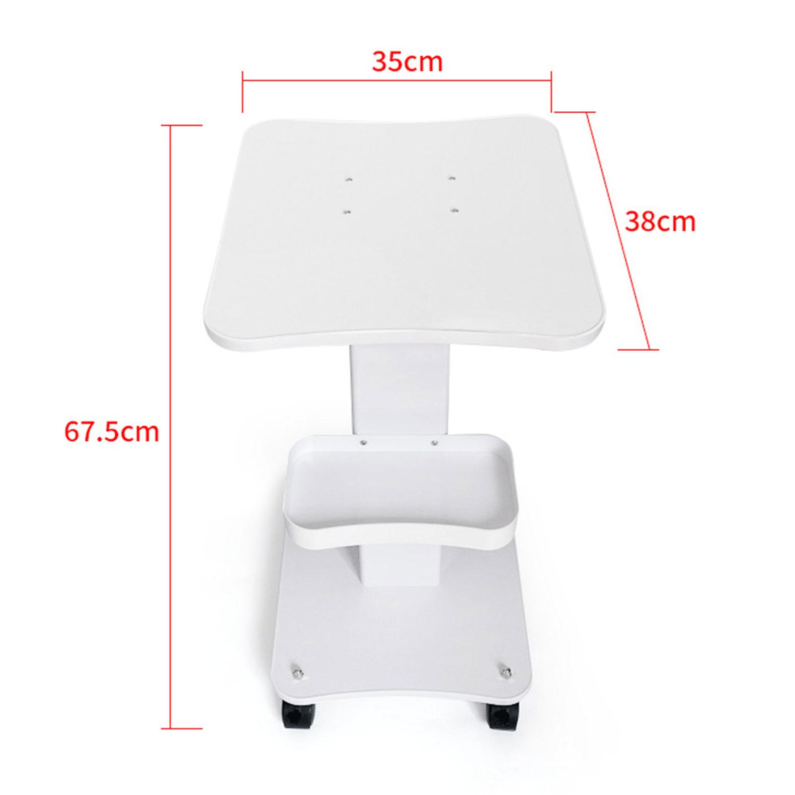 Beauty Lab Makeup - Salon Cart Shelf White 3 Stage