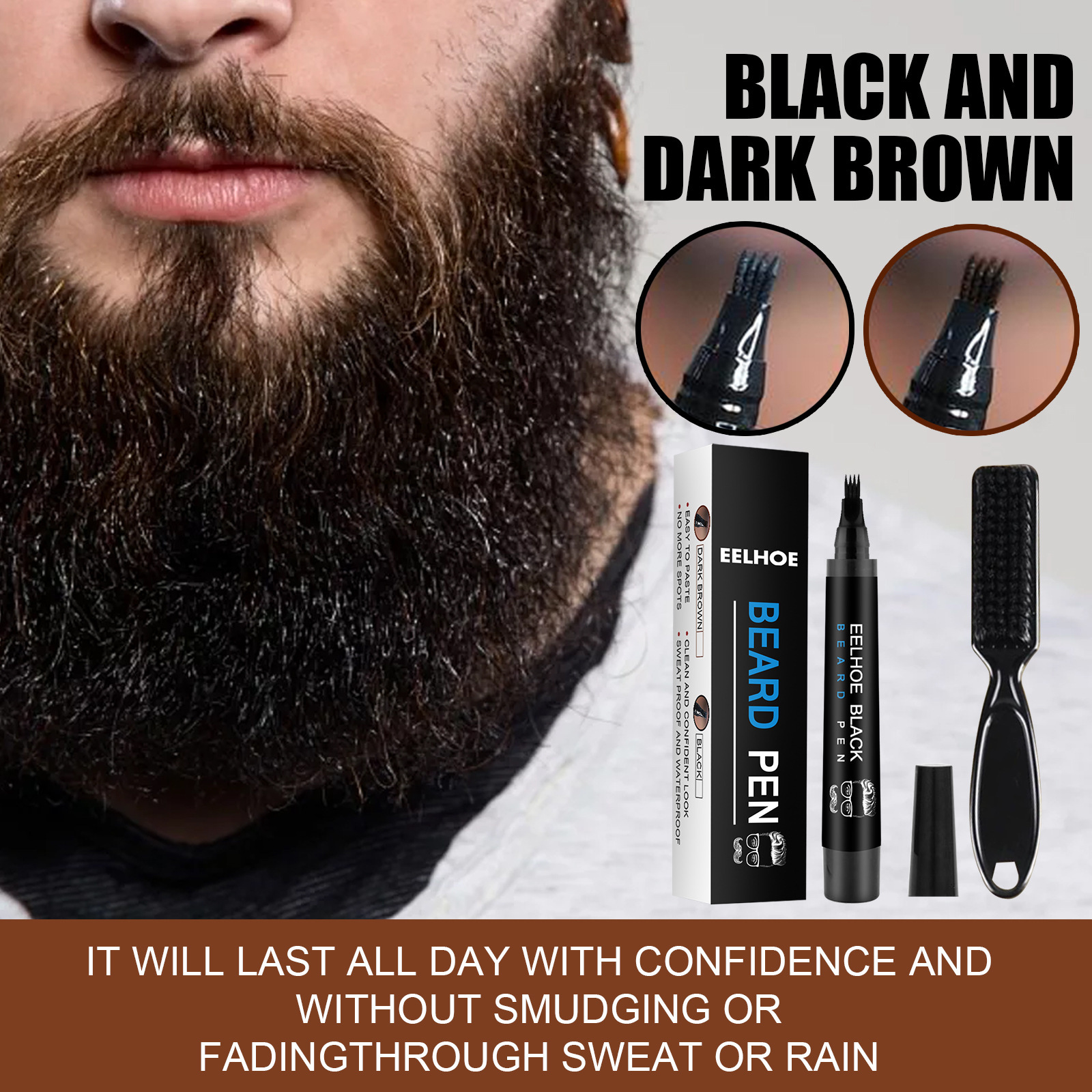 Beauty Makeup & D Anime Studio Vega Baja - Beard Fillering Pen Kit Thicken Stubble