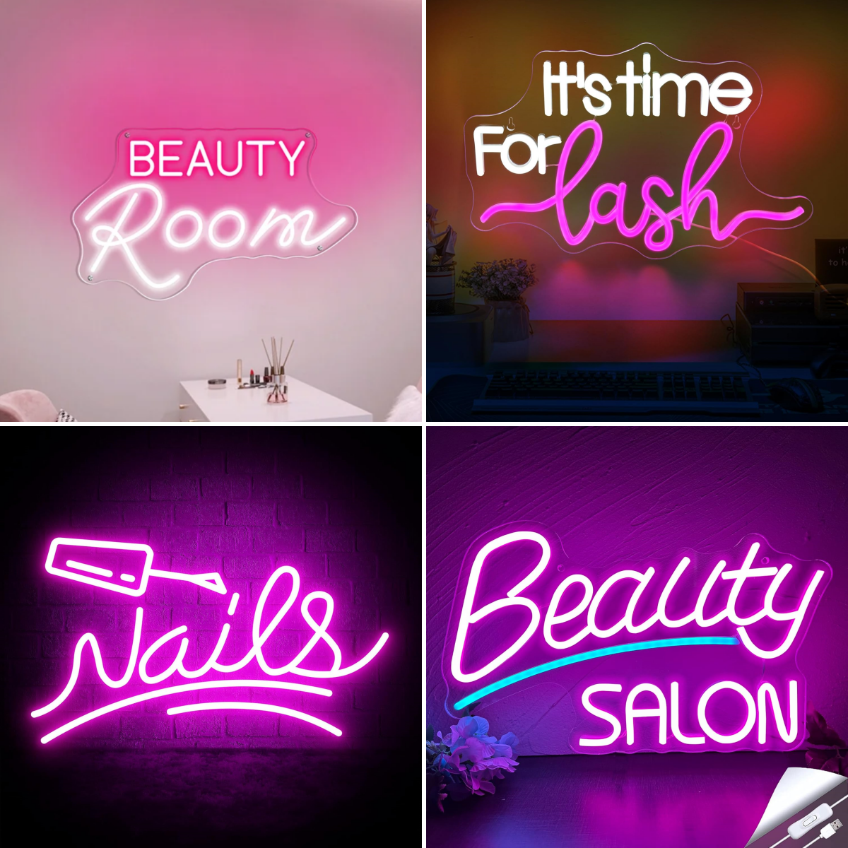 Beauty Makeup Studio - Beauty Room Neon Signs For Wall