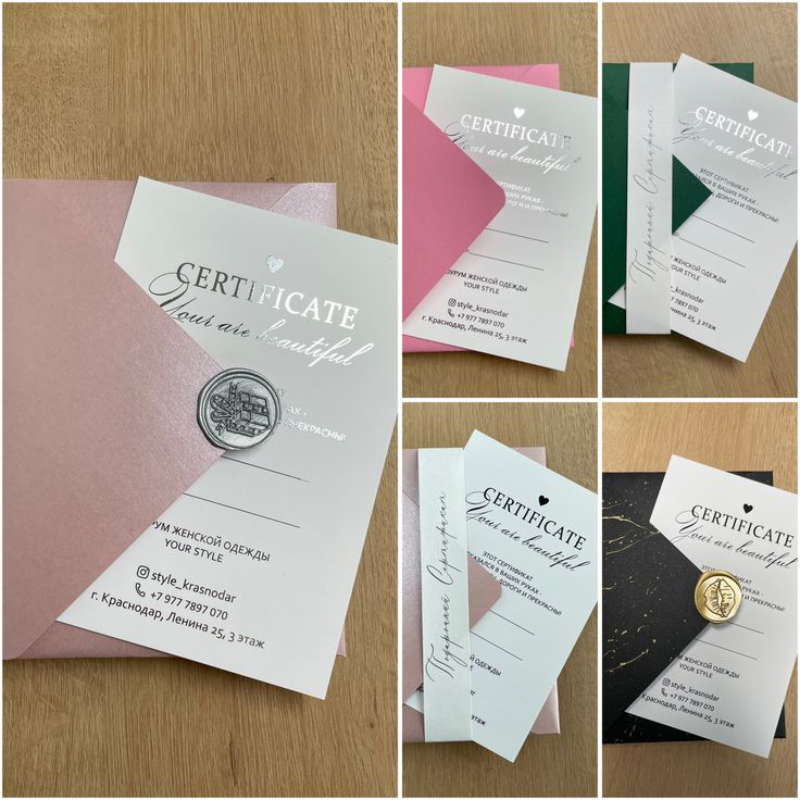 Beauty Makeup Studio - Custom Elegant Gift cards with Envelope