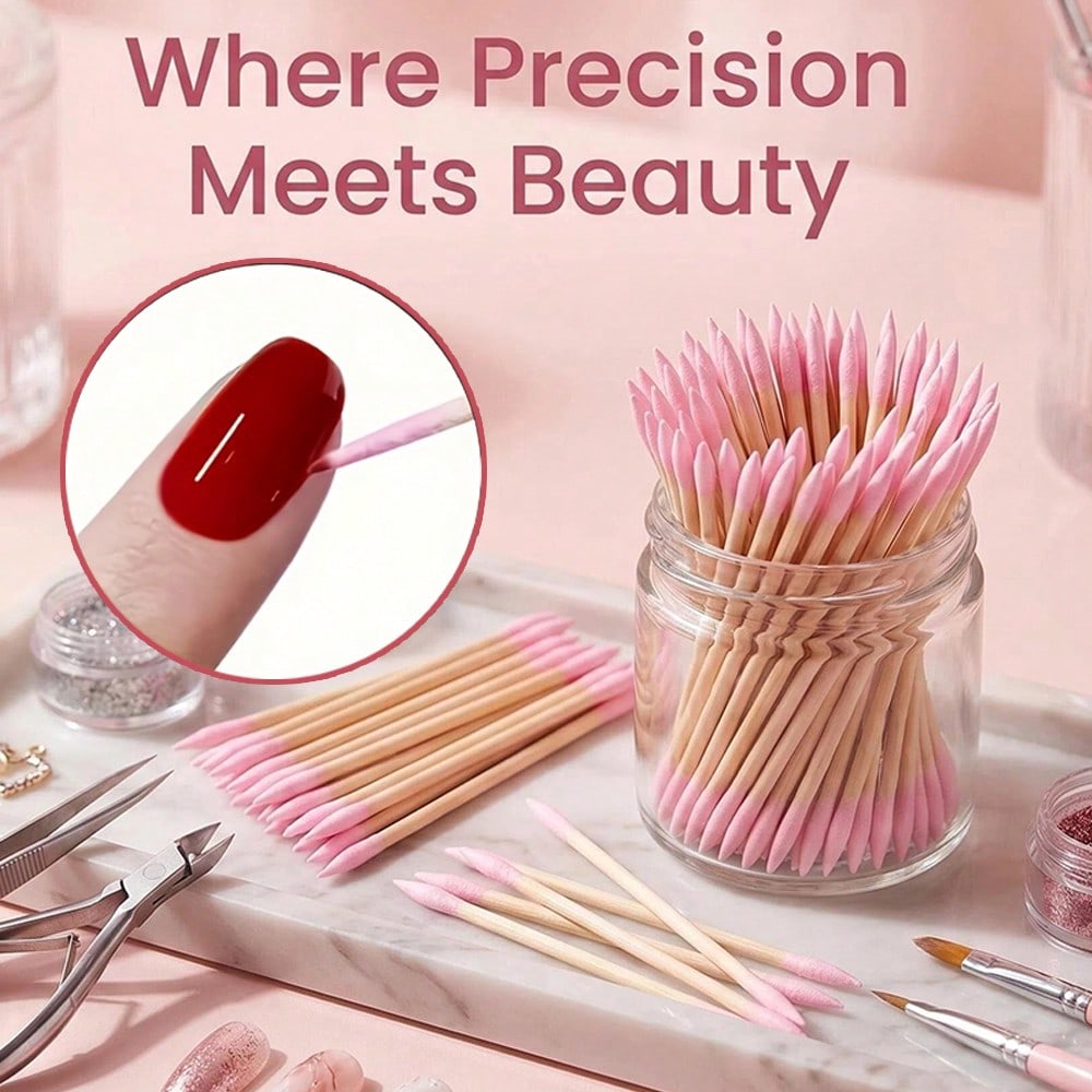 Beauty Makeup & D Anime Studio Vega Baja - 20/100/200/500pcs Double-Tipped Precision Cotton Swabs For