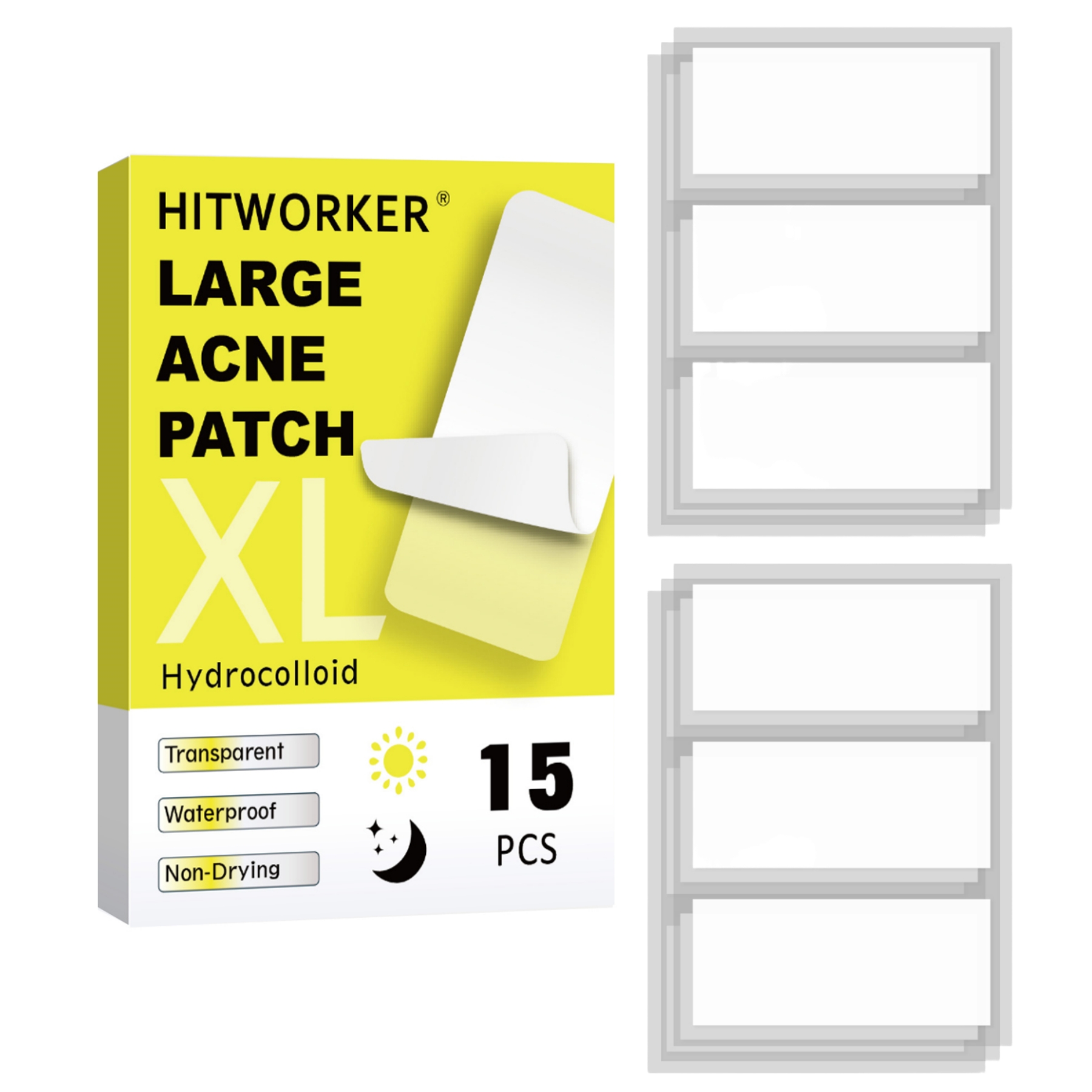 Anti-Aging Face Cream - 15 large-sized, long acne patches Can