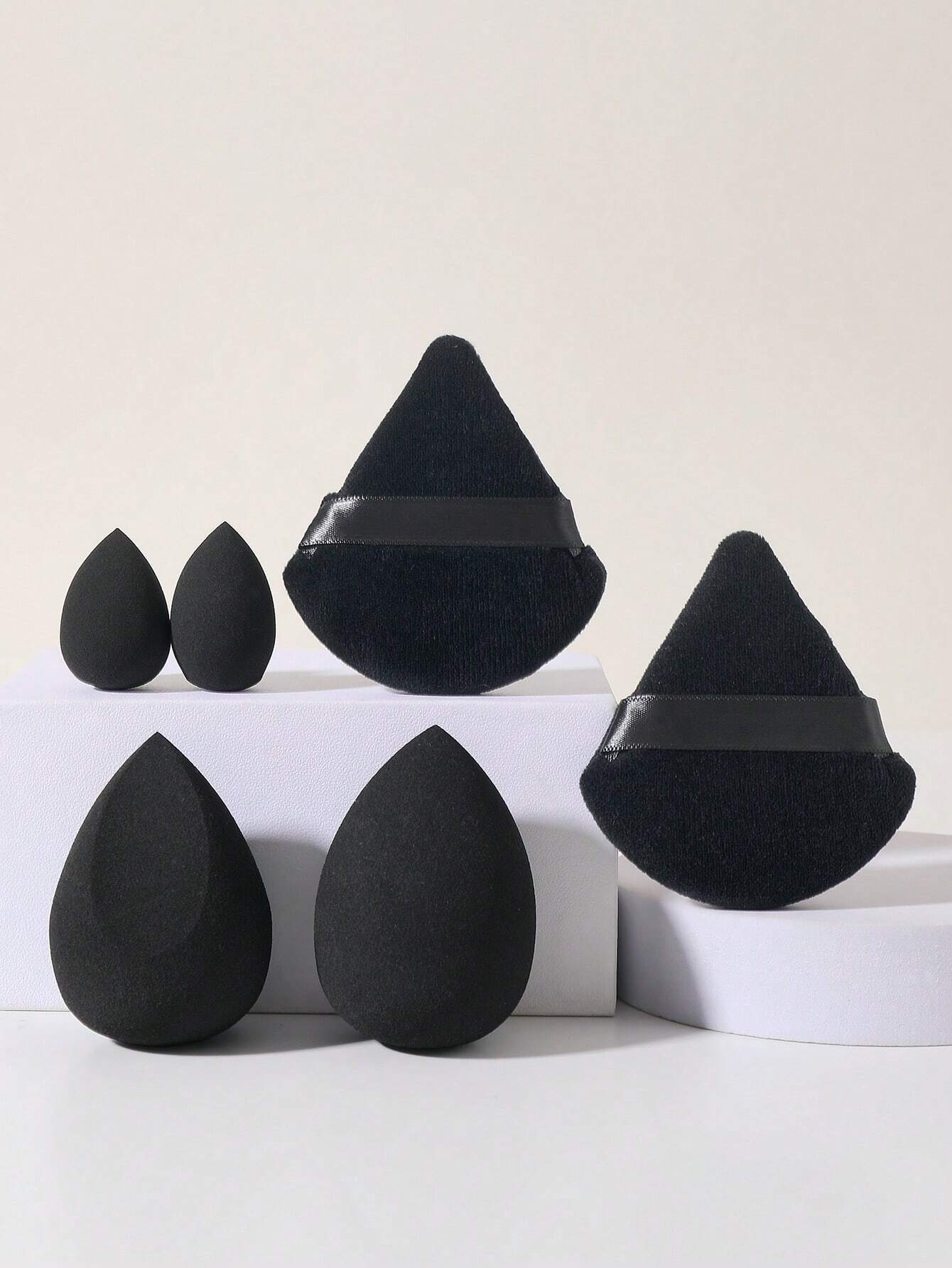Makeup Plus Beauty - 4PCS Makeup Sponges Plus 2PCS Triangle