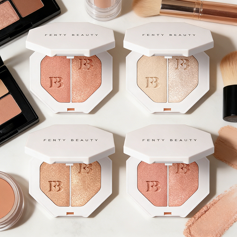 Fenty Beauty Makeup Highlighter - Hot Fenty Beauty Two Color Powder