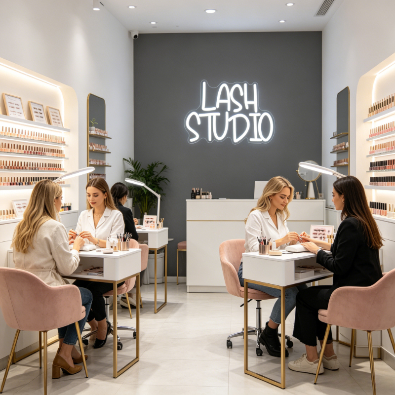 Lash Studio Neon Sign LED Vani - Beauty Makeup Studio review and price