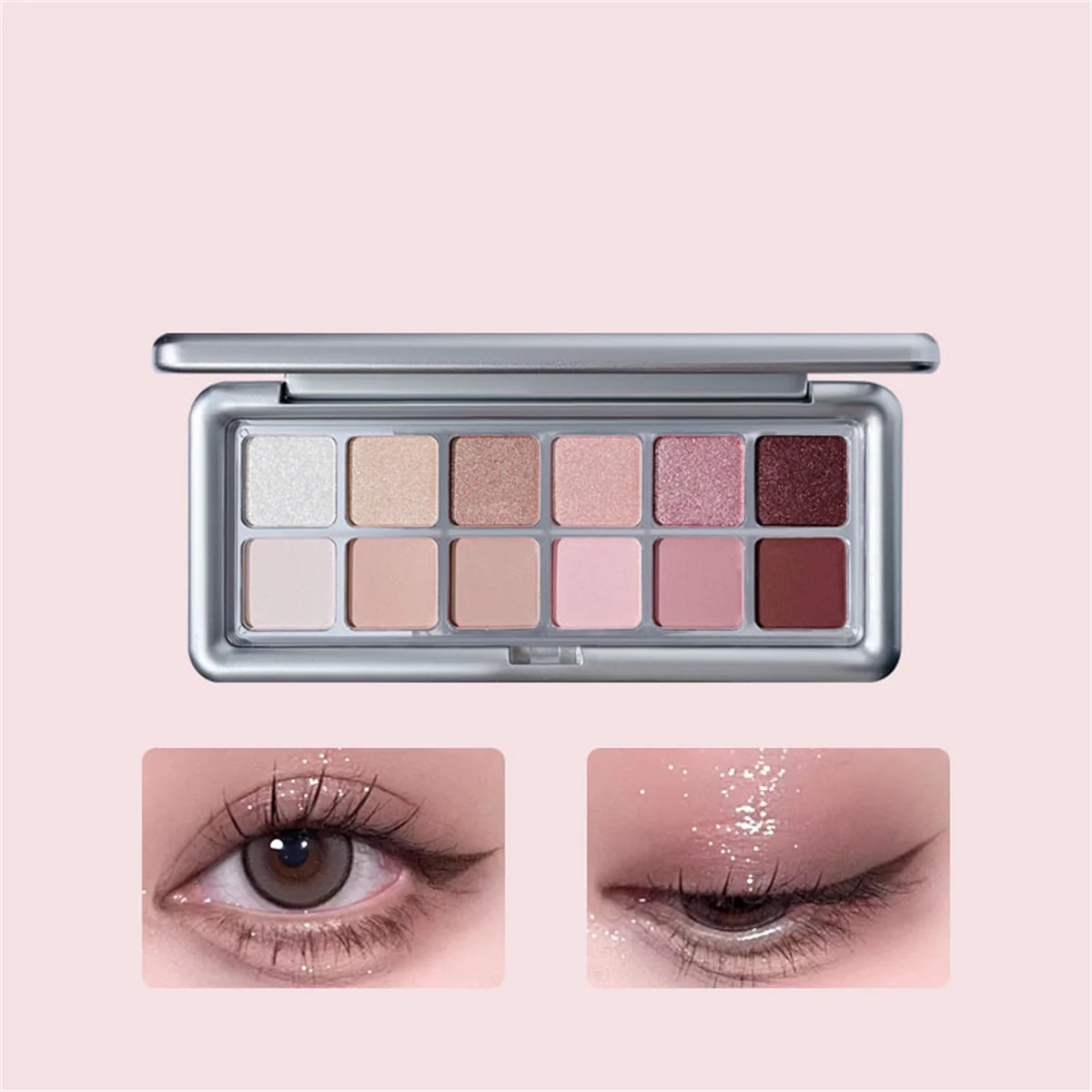 12 Color Eye Shadow Plate Matt - Beauty Makeup Studio review and price