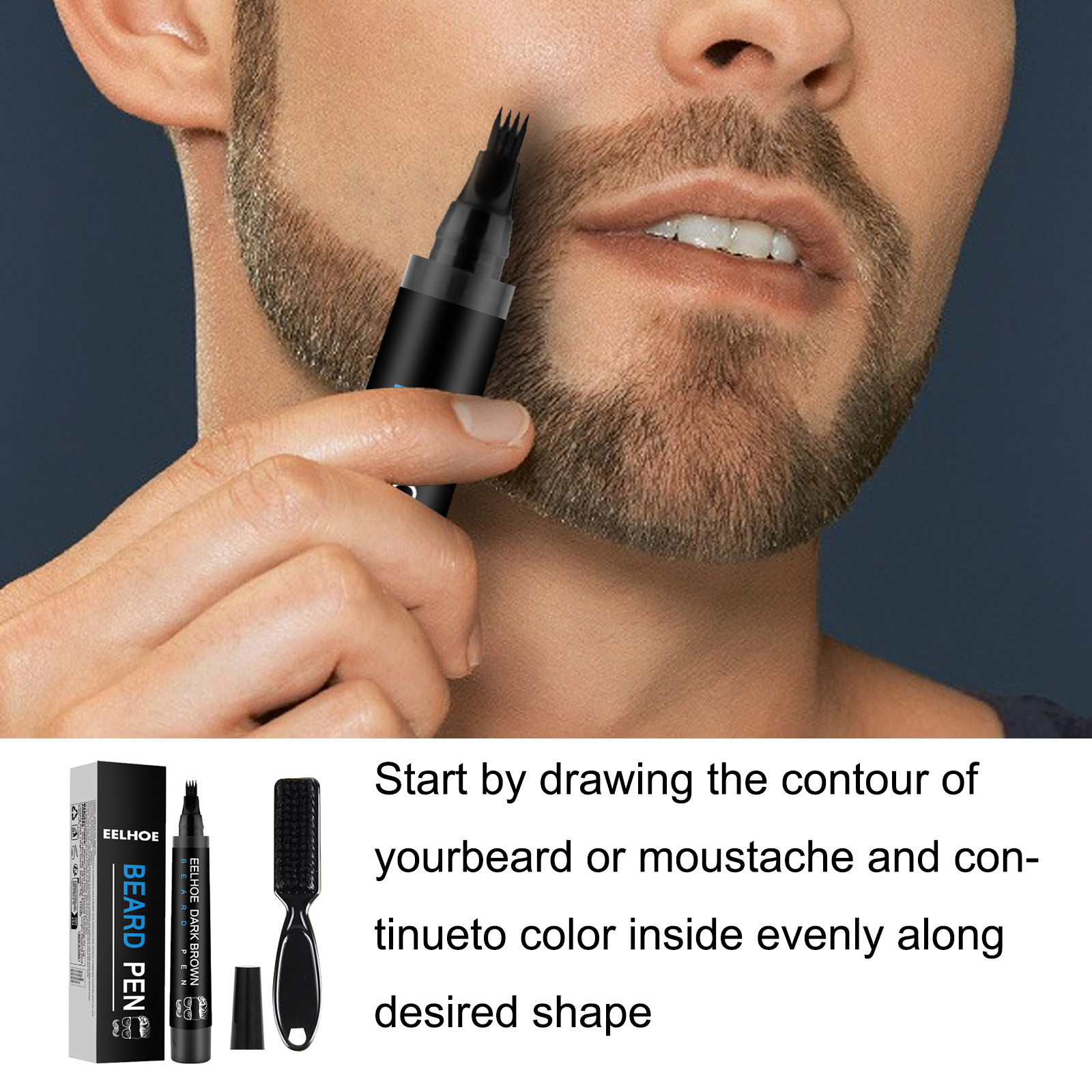 Beard Fillering Pen Kit Thicke - Beauty Makeup & D Anime Studio Vega Baja review and price