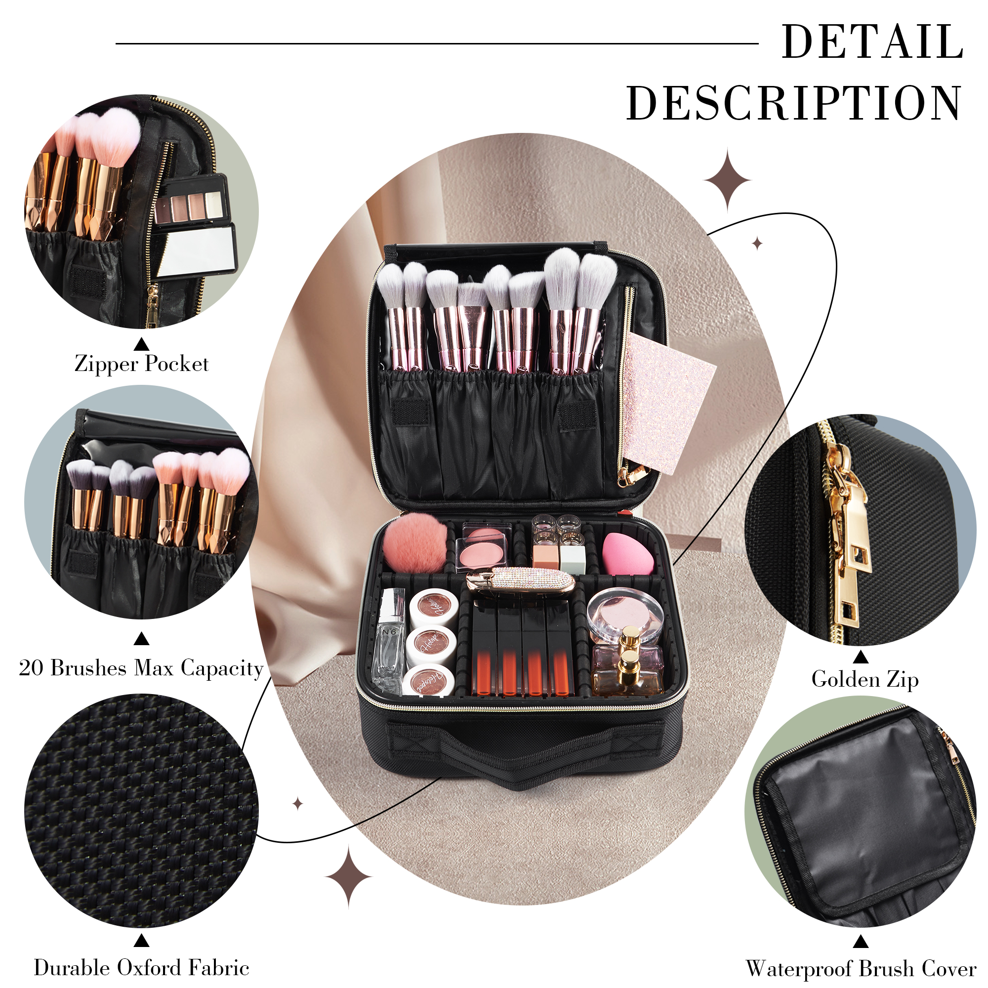 Cosmetic Case Makeup Bag Vanit - Beauty Makeup & D Anime Studio Vega Baja review and price