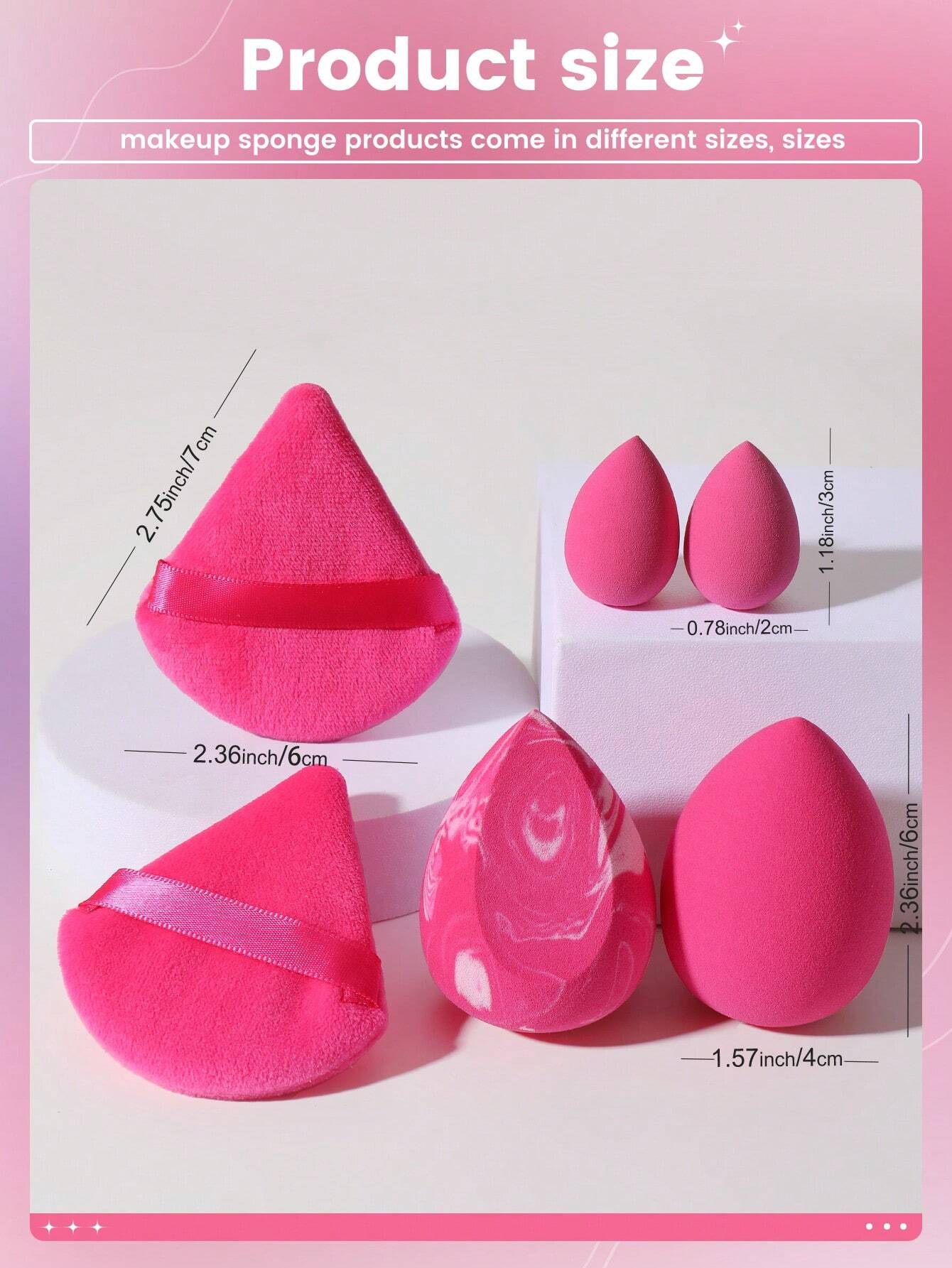 4PCS Makeup Sponges Plus 2PCS  - Makeup Plus Beauty review and price