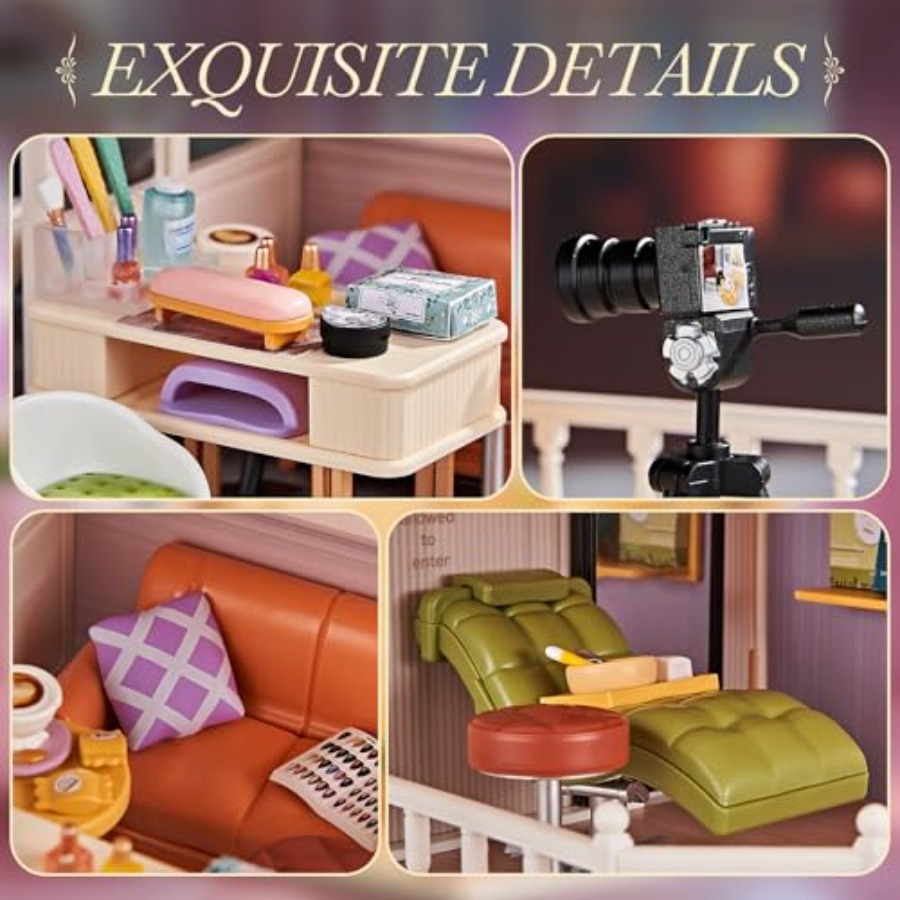 DIY Miniature House Kit Beauty - Beauty Makeup Studio review and price