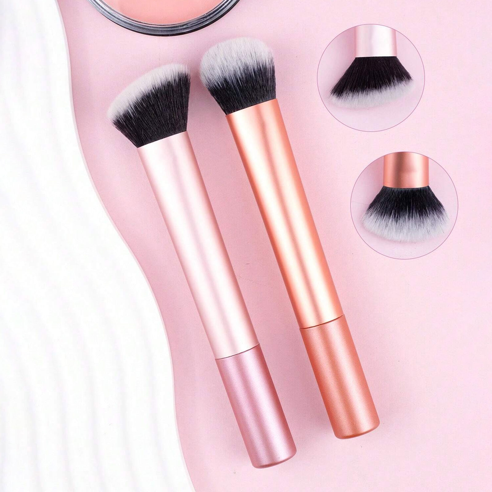 2pcs Blush Brush & Contour Bru - Beauty Makeup Studio review and price