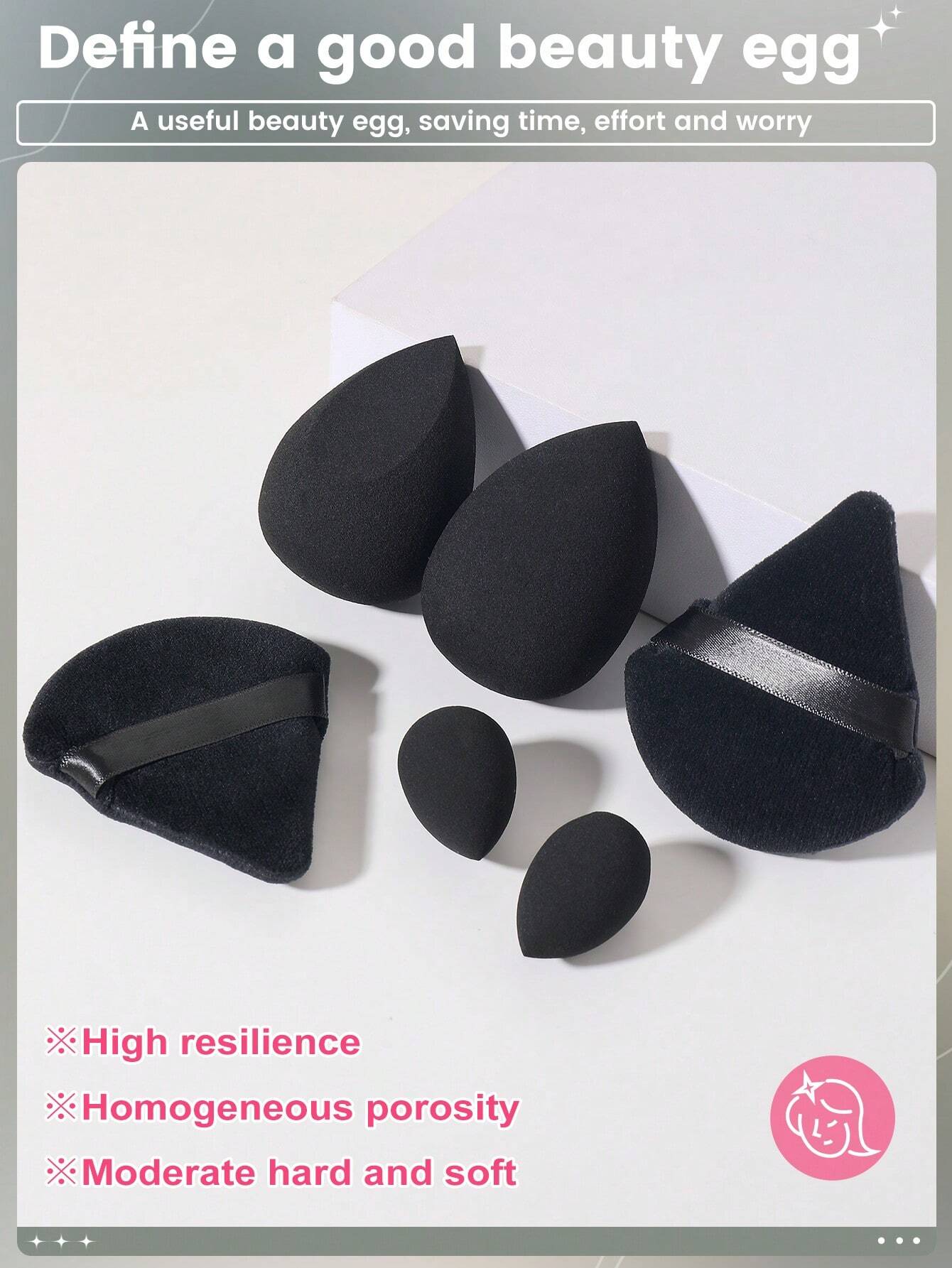 4PCS Makeup Sponges Plus 2PCS  - Makeup Plus Beauty review and price