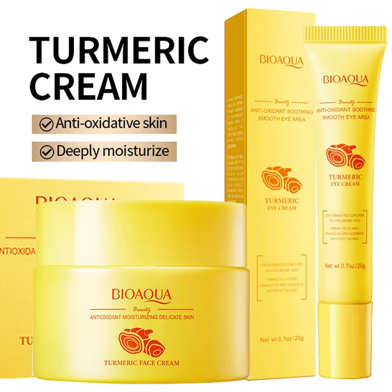 BIOAQUA Turmeric Skin Care Set - Anti-Aging Face Cream review and price