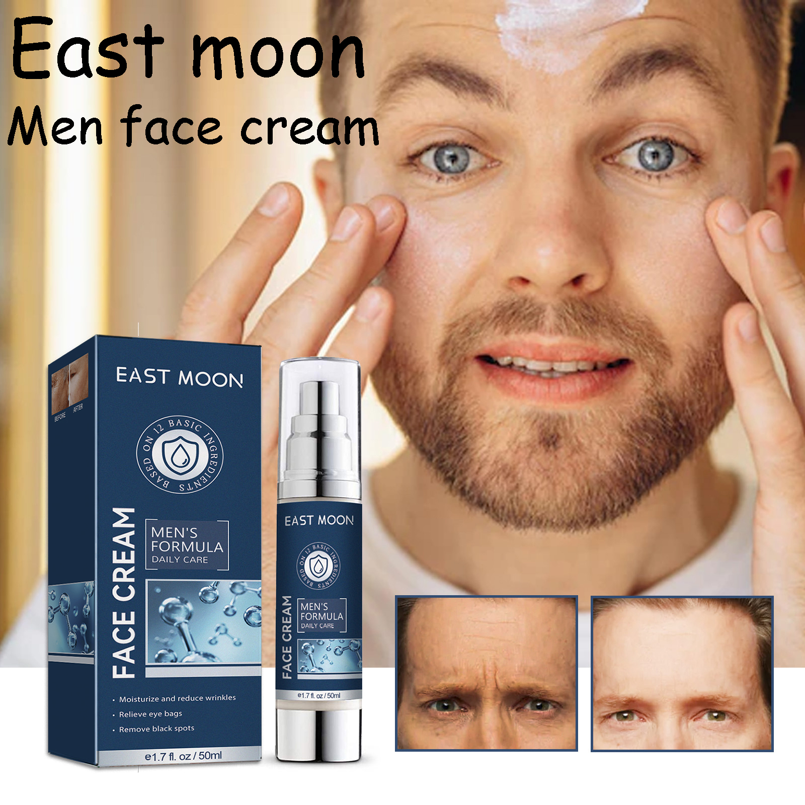 50ml 6 in 1 Men Face Cream Moi - Anti-Aging Face Cream review and price